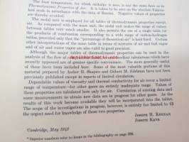 Gas Tables - Thermodynamic properties of air products of combustion and component gases - Compressible flow functions