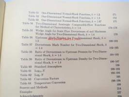Gas Tables - Thermodynamic properties of air products of combustion and component gases - Compressible flow functions