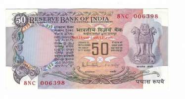 Intia 50 Rupees  seteli / Governement of India Reserve Bank