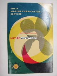 Shell Marine Lubrication Service List of Ports -esite