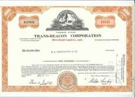 Trans Beacon Corp company research &amp; investing information,  osakekirja  USA 1970