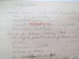 Lahden Hiihtoseura vuosina 1947-1956 -alkuperäinen  käsikirjoitus + erilaisia dokumentteja, laatinut Juhani Pyykkö