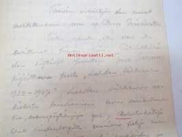Lahden Hiihtoseura vuosina 1947-1956 -alkuperäinen  käsikirjoitus + erilaisia dokumentteja, laatinut Juhani Pyykkö