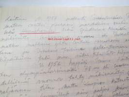 Lahden Hiihtoseura vuosina 1947-1956 -alkuperäinen  käsikirjoitus + erilaisia dokumentteja, laatinut Juhani Pyykkö