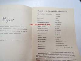 Lahden Hiihtoseura - Poikien talviurheilupäivien 31.1.-1.2.1948 ja Kansallisen mäenlaskukilpailun 1.2.1948 Kilpailuohjelma -hiihtokilpailujen käsiohjelma