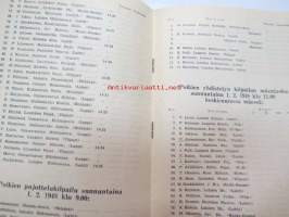 Lahden Hiihtoseura - Poikien talviurheilupäivien 31.1.-1.2.1948 ja Kansallisen mäenlaskukilpailun 1.2.1948 Kilpailuohjelma -hiihtokilpailujen käsiohjelma