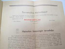 Työkeskusnuorten Talvikisat Heinolassa 6-7.3.1948 -hiihtokilpailujen käsiohjelma