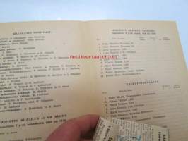 Lahden Hiihtoseura - Tammikuun kisat 7-8.1950 -hiihtokilpailujen käsiohjelma