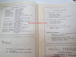 Helsingin Hiihdot 28-29.1.1950 -hiihtokilpailujen käsiohjelma