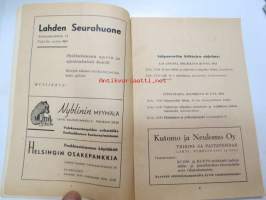 Salpausselän hiihdot Lahdessa 26-27.2.1944 -hiihtokilpailujen käsiohjelma