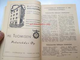 Salpausselän hiihdot Lahdessa 8-9.3.1947 -hiihtokilpailujen käsiohjelma