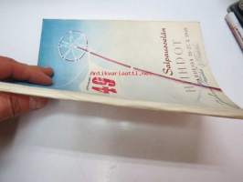 Salpausselän hiihdot Lahdessa 26-27.2.1949 -hiihtokilpailujen käsiohjelma