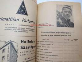 Salpausselän hiihdot Lahdessa 26-27.2.1949 -hiihtokilpailujen käsiohjelma
