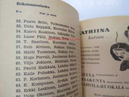Lahden Hiihtoseuran 30-vuotis juhlajulkaisu / Salpausselän hiihdot Lahdessa 8.-9.3.1952 -ohjelma sekä historiikki (jonka kirjoittanut Toivo Tarvainen)