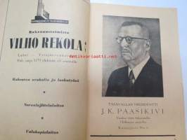 Salpausselän hiihdot Lahdessa 27-28.2.1954 -hiihtokilpailujen käsiohjelma