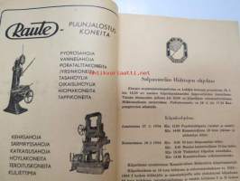Salpausselän hiihdot Lahdessa 27-28.2.1954 -hiihtokilpailujen käsiohjelma