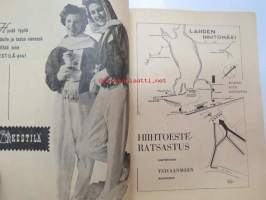 Salpausselän hiihdot Lahdessa 27-28.2.1954 -hiihtokilpailujen käsiohjelma