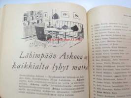 Salpausselän hiihdot Lahdessa 26-27.2.1955 -hiihtokilpailujen käsiohjelma