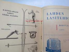 Salpausselän hiihdot Lahdessa 26-27.2.1955 -hiihtokilpailujen käsiohjelma