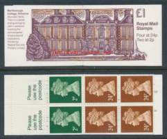 Iso-Britannia: Postituore käyttöpostimerkkivihko 1£ FH30 **. Opetusinstituutioiden vuosipäiviä ./£1 FH30 Educational 3 - Marlborough College Wiltshire 1843