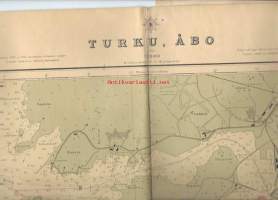 Turku Saaristomeri  1956 - kartta