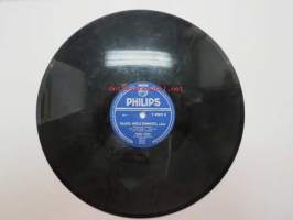 Philips P 40075 H Veikko Tuomi - Haasta mulle lemmestä / Jambalaya -savikiekkoäänilevy, 78 rpm