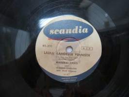 Scandia KS-229 Annikki Tähti - Jos sä saisit sydämein / Laulu kahdesta pennistä -savikiekkoäänilevy, 78 rpm