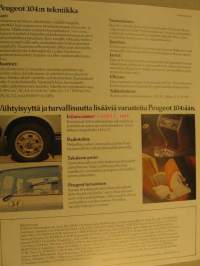Peugeot 104 koeajomainos myyntiesite