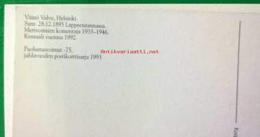 Jääkärikenraali Väinö Lahja Rikhard Valve- postikortti (kulkematon)
