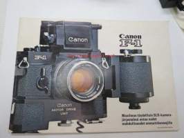 Canon F-1 kamerat -myyntiesite