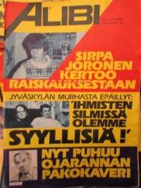 Alibi 1982 nr 12 -sis. mm; Sirpa Joronen, Christina Backman, katso sisältö kuvista tarkemmin.