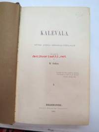 Kalevala. Efter andra original-upplagan öfversatt af K. Collan I-II (&quot;Uuden Kalevalan&quot; ruotsinkielinen painos ilmestynyt 1864-68)