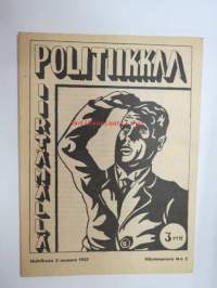 Politiikkaa piirtämällä 1937 Huhtikuun 2 numero - Näytenumero Nr 2 -harvinainen kantaaottava julkaisu