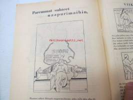 Politiikkaa piirtämällä 1937 Huhtikuun 2 numero - Näytenumero Nr 2 -harvinainen kantaaottava julkaisu