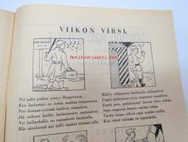 Politiikkaa piirtämällä 1937 Huhtikuun 2 numero - Näytenumero Nr 2 -harvinainen kantaaottava julkaisu