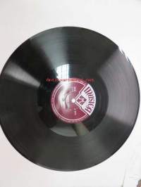 Musica A 3372 Ingrid Carlsson Sancta Lucia / Staffan Stalledräng, Gläns över sjö och strand -savikiekkoäänilevy, 78 rpm