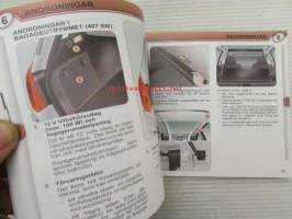 Peugeot 407 -Instruktionsbok