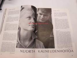 Eevan kauneus  1964 nr 9 syyskuu, sis. mm. seur. artikkelit / kuvat / mainokset; Mystillinen ja romanttinen on syksyn ehostus, Suomalaisten tuttu Skodsborg, Koeta