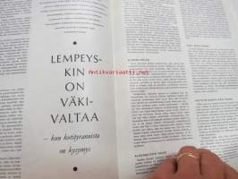 Eevan kauneus  1964 nr 9 syyskuu, sis. mm. seur. artikkelit / kuvat / mainokset; Mystillinen ja romanttinen on syksyn ehostus, Suomalaisten tuttu Skodsborg, Koeta