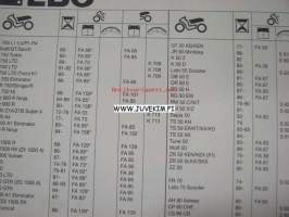 EBC brakes and clutches 1994 master catalogue for motorcycle parts -varaosaluettelo 