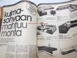 Avotakka 1976 nr 9 syyskuu, sis. mm. seur. artikkelit / kuvat / mainokset; Sisusta vanhalla, 65 kulmasohvaa, Procopé perhe viihtyy Porkkalassa (kansikuva +