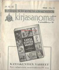 WSOY Kirjasanomat 1952 nr 16