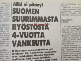 Alibi 1989 nr 9, sis. mm. artikkelit / kuvat / mainokset; Jammu, Harri Sallinen, Tapani Mäkinen, Miika Kortekallio, Petteri Snell, katso sisältö kuvista tarkemmin.