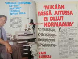 Alibi 1989 nr 9, sis. mm. artikkelit / kuvat / mainokset; Jammu, Harri Sallinen, Tapani Mäkinen, Miika Kortekallio, Petteri Snell, katso sisältö kuvista tarkemmin.
