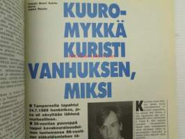 Alibi 1989 nr 11, sis. mm. artikkelit / kuvat / mainokset; Matti Kalevi Rytkönen, Olof Palme, Sari Liinaharja, Mia Palhomaa, Seppo Tervonen, Hannu Voutilainen,