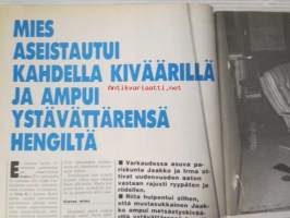 Alibi 1991 nr 4, sis. mm. artikkelit / kuvat / mainokset; Kike Elomaa, Tuula Sariola, Bertil Winberg, Ove Fredriksson, Eino Sinkkonen, katso sisältö kuvista