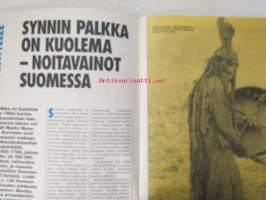 Alibi 1995 nr 4, sis. mm. artikkelit / kuvat / mainokset; Fred West, John Wikström, Marika Kantti, Pekka Palomaäki, Tapio Akkila, katso sisältö kuvista tarkemmin.