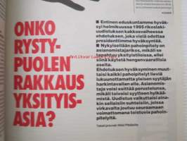 Alibi 1995 nr 5, sis. mm. artikkelit / kuvat / mainokset; Asko ja Marja Kinnunen, Tuija Vuolle, Erja ja Juha Haatanen, katso sisältö kuvista tarkemmin.