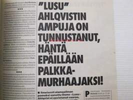 Alibi 1995 nr 6, sis. mm. artikkelit / kuvat / mainokset; "Lusu", Jari Kolivaara, Maija Huhta, Kaj Cederqvist, Jaana Lassila, Pia Kuru, katso sisältö kuvista