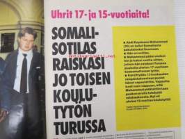 Alibi 1995 nr 7, sis. mm. artikkelit / kuvat / mainokset; Gary Gilmore, Samuli Edelman, Markus Selin, Reijo Hautamäki ja Seija Järvinen, Elias Salonen, Abdi